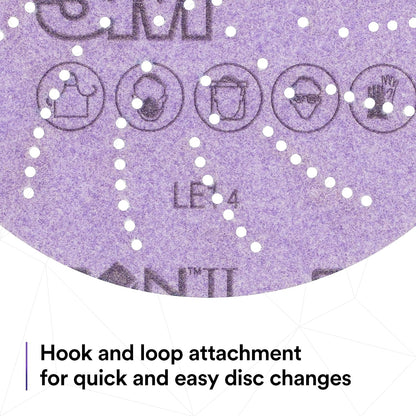3M Xtract Cubitron II Hookit Clean Sanding Film Disc 775L, 320+, 5 in, Pack of 50 Hook and Loop Sanding Discs for Paint Preparation and Removal, General Sanding, Refining, Blending, and Featheredge