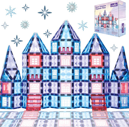Frozen Magnetic Tiles 3 Year Old Girl Gifts 5 Year Old 4 Year Old Girl Birthday Gifts Princess Toys Magnet Tiles Building Blocks Castle Age 3 4 5 6 7 8 - Crafty Corner