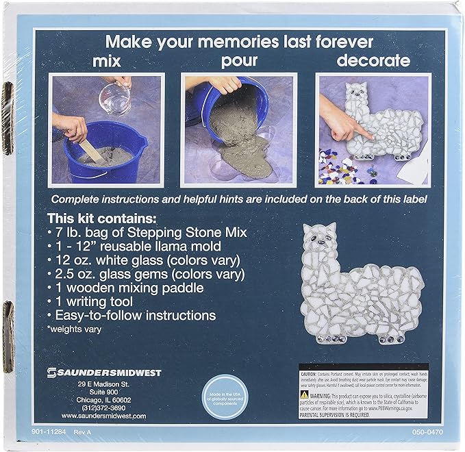 Midwest Products Mosaic Stepping Stone Kit-Llama