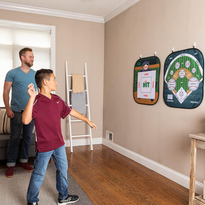 GUD Dart Board, Football & Baseball Games, Kids Birthday Party Dartboard, 12 Safe Darts, Boys & Girls Sports Party Supplies. Indoor Outdoor Party Age 7 8 9 10 11