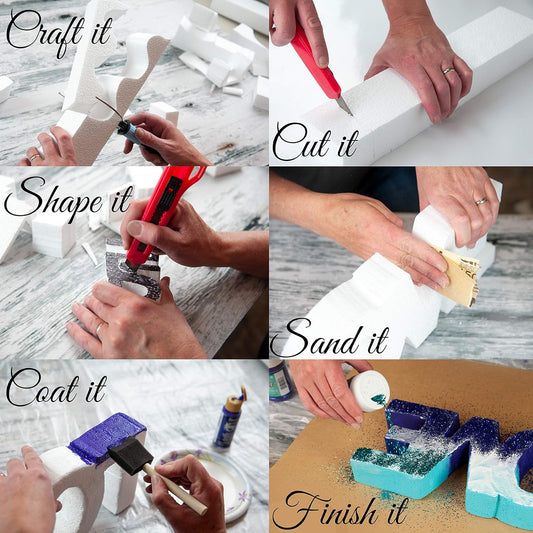 Silverlake 8x12x2 Craft Foam for Styrofoam Block Projects (3-Pack) - Crafty Corner