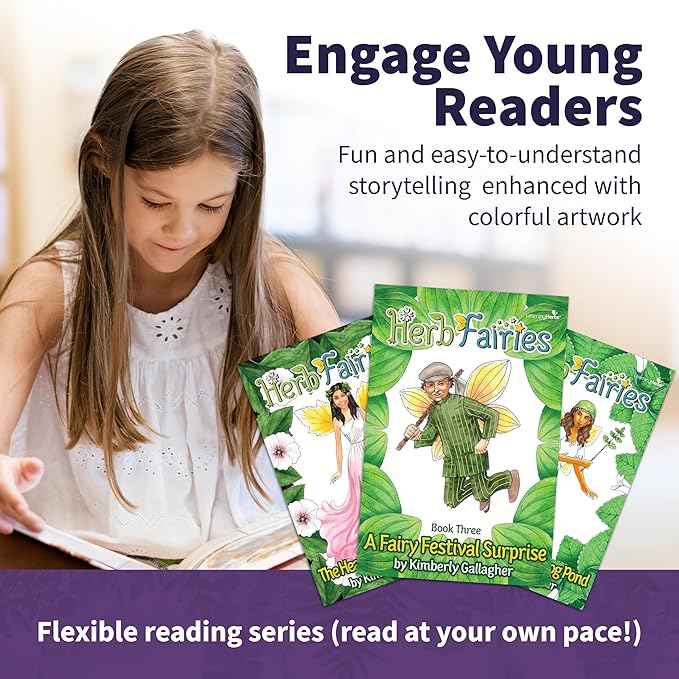 Herb Fairies: 13 Plant Story Books Set & Digital Learning System – Explore Plants Through Educational Stories – Includes Audiobooks, Printables, Crafts, Puzzles & Games