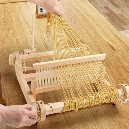 WILLOWDALE 12 Inches Rigid Heddle Loom, Weaving Loom Kit with Shed Stick, Wooden Multi-Craft Weaving Loom for Adults, Threads Warping Frame with Pegs and Yarn Stand, Frame Loom for Beginner