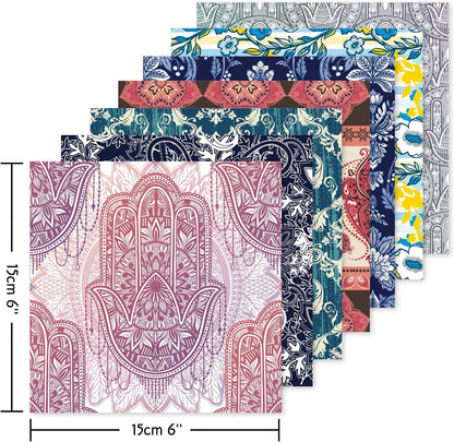 Origami 6x6 Paper Kit 150 Sheets 150 Vivid Colors Double Sided Same Printed Traditional Patterns Square for Arts Crafts Projects Japan Traditional Chiyo.Texture - Crafty Corner