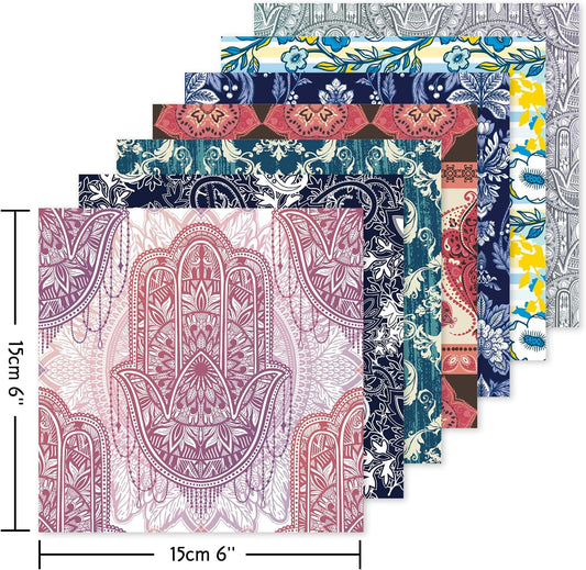 Origami 6x6 Paper Kit 150 Sheets 150 Vivid Colors Double Sided Same Printed Traditional Patterns Square for Arts Crafts Projects Japan Traditional Chiyo.Texture - Crafty Corner