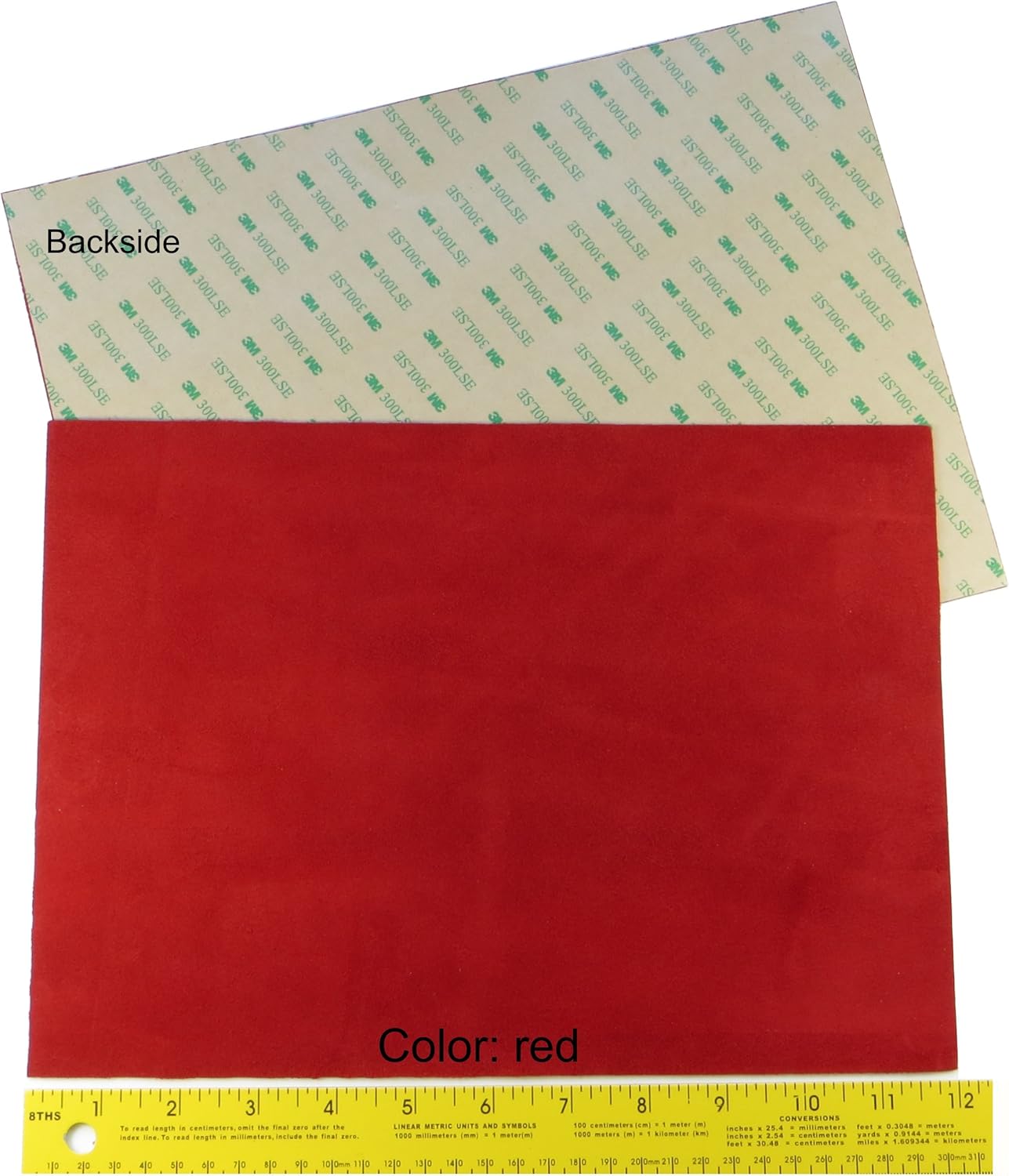 Premium Quality Suede Sheets 8.5"x12" with Super-Strong self-Adhesive Backing. Ideal for Making Peel-and-Stick (self-Stick, Stick-on) Soles for Dance Shoes, [SUEDE-DIY-r01]. - Crafty Corner