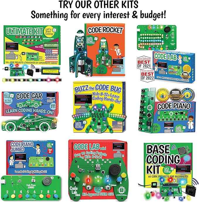 Code Piano Jumbo STEM Coding Toy for Kids 8-12+ and Teens. Learn Real C++ Coding Skills. Includes 20+ Online Projects in Typed Programming. Boys & Girls Create Songs & Sound Effects.