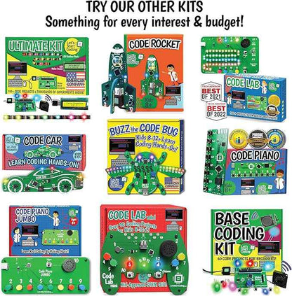 Code Rocket Coding Toy for Kids 8+. Girls & Boys Learn Typed C++ Programming with Circuits. 20+ Space-Themed Projects Teach Code Hands-On. All-Inclusive Coding Game for Kids Ages 8-12+ & Teens