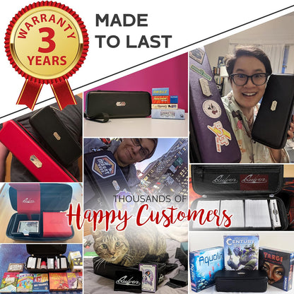 Quiver Time Green Bolt Card Carrying Case fits Pokemon Cards and other TCG Games - Storage Bag for Playing/Trading Cards and Deck Box (Straps, Dividers & 100 Apollo Card Sleeves)