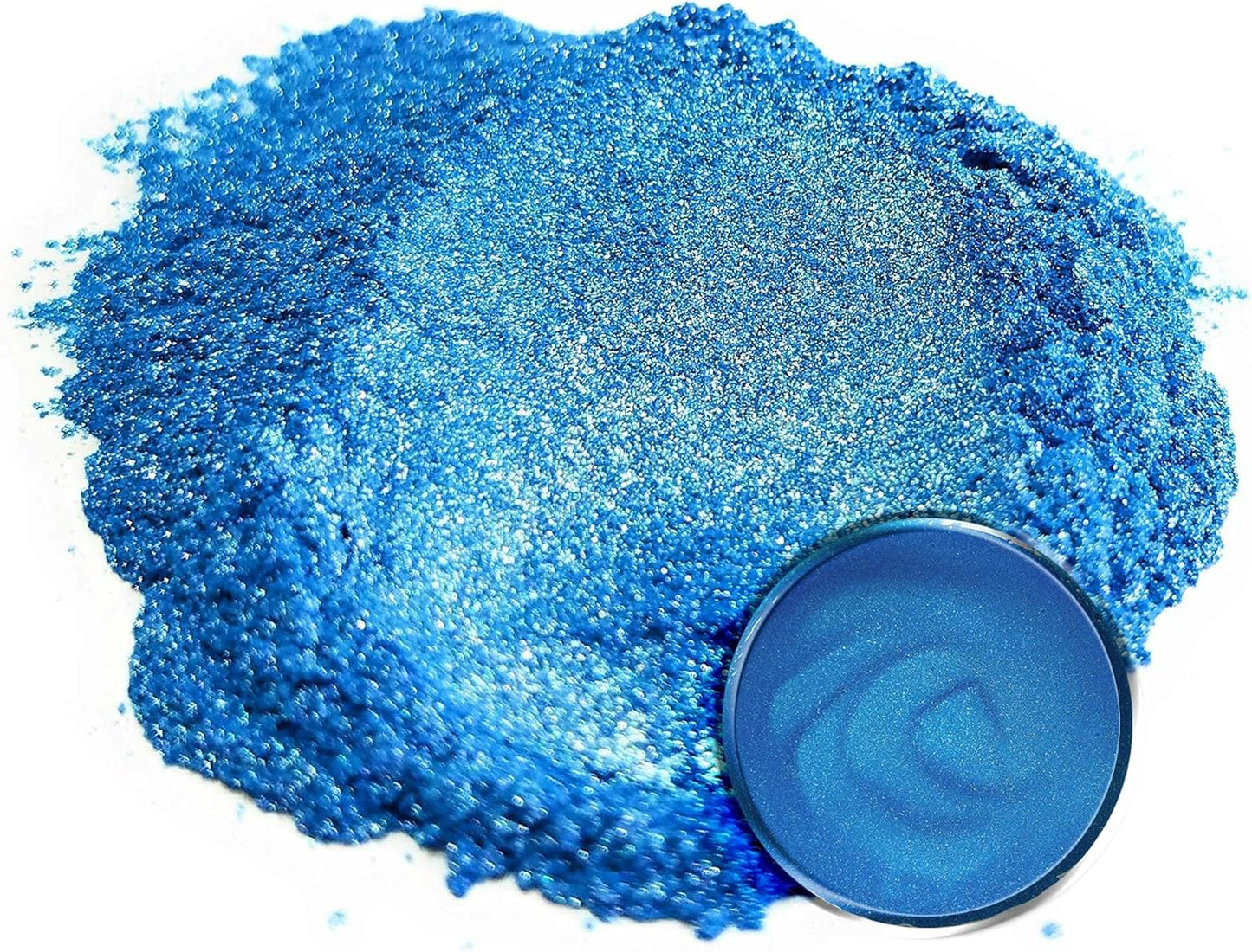 Eye Candy Pigments Premium Blue Mica Powder - Angel Blue (50gr) - for Epoxy, Resin, Soap, Paint, Woodworking, Acrylic Pouring, Bath Bombs, Fishing Lures - DIY Arts and Crafts Additive