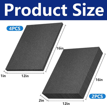 DECOHS 6 Pcs Pick Apart Foam Insert - 2 Size Pick and Pluck Sheets - Pre Cubed Pads for Cases, Toolbox, Game Box, Camera Storage Drawer - Crafty Corner
