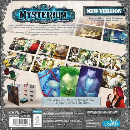 Asmodee Mysterium Board Game (2025 Refresh) - Cooperative Psychic Mystery Game with Updated Components & New Cards, Family Fun for Kids & Adults, Ages 10+, 3-7 Players, 45 Minute Playtime