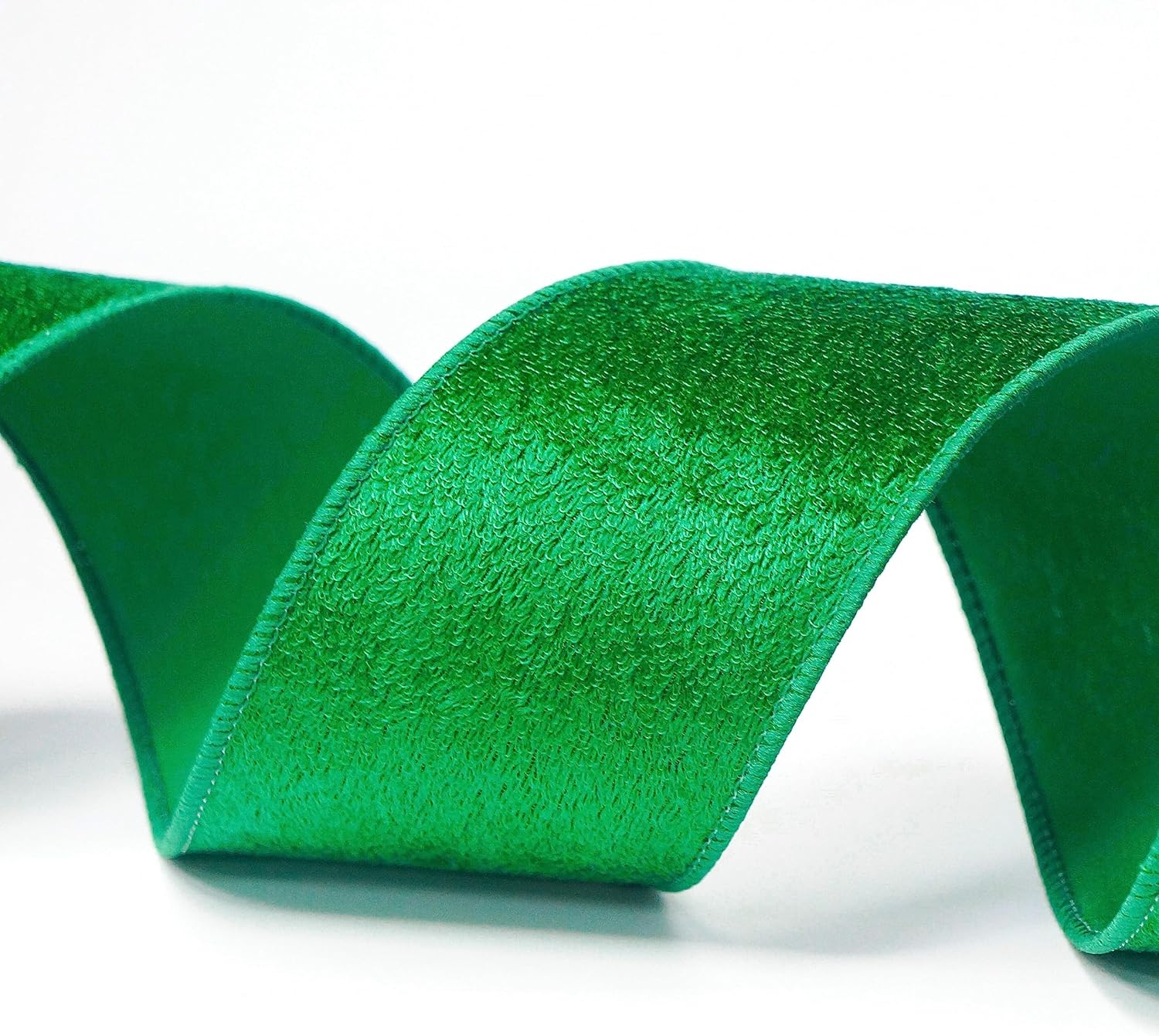 Green Velvet Ribbon 2.5 Inch x 10 Yards for Christmas Tree Topper Home Decoration Wreath Gift Wrapping DIY Craft - Crafty Corner