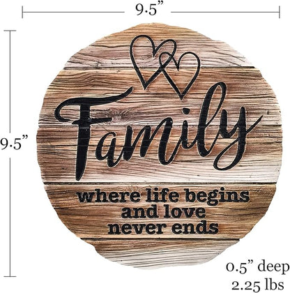 Spoontiques - Garden Décor - Family Stepping Stone - Decorative Stone for Garden