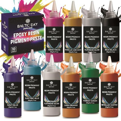 10 Colors Epoxy Resin Pigment Paste Set