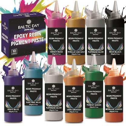 10 Colors Epoxy Resin Pigment Paste Set