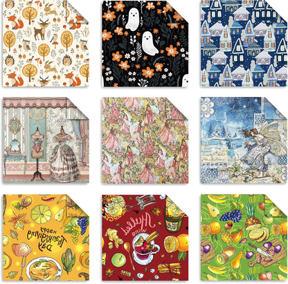 Origami 6x6 Paper Kit 150 Sheets 150 Vivid Colors Double Sided Same Printed Traditional Patterns Square for Arts Crafts Projects Japan Traditional Chiyo.Snack - Crafty Corner