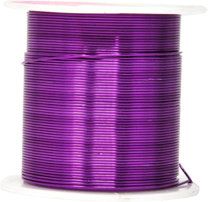 Mandala Crafts 22 Gauge Anodized Aluminum Craft Wire for Jewelry Making - 450 FT Colored Flexible Silver Copper Gold True Blue Purple Pink Wire - Bendable for Bonsai Armature Crafting Sculpting - Crafty Corner