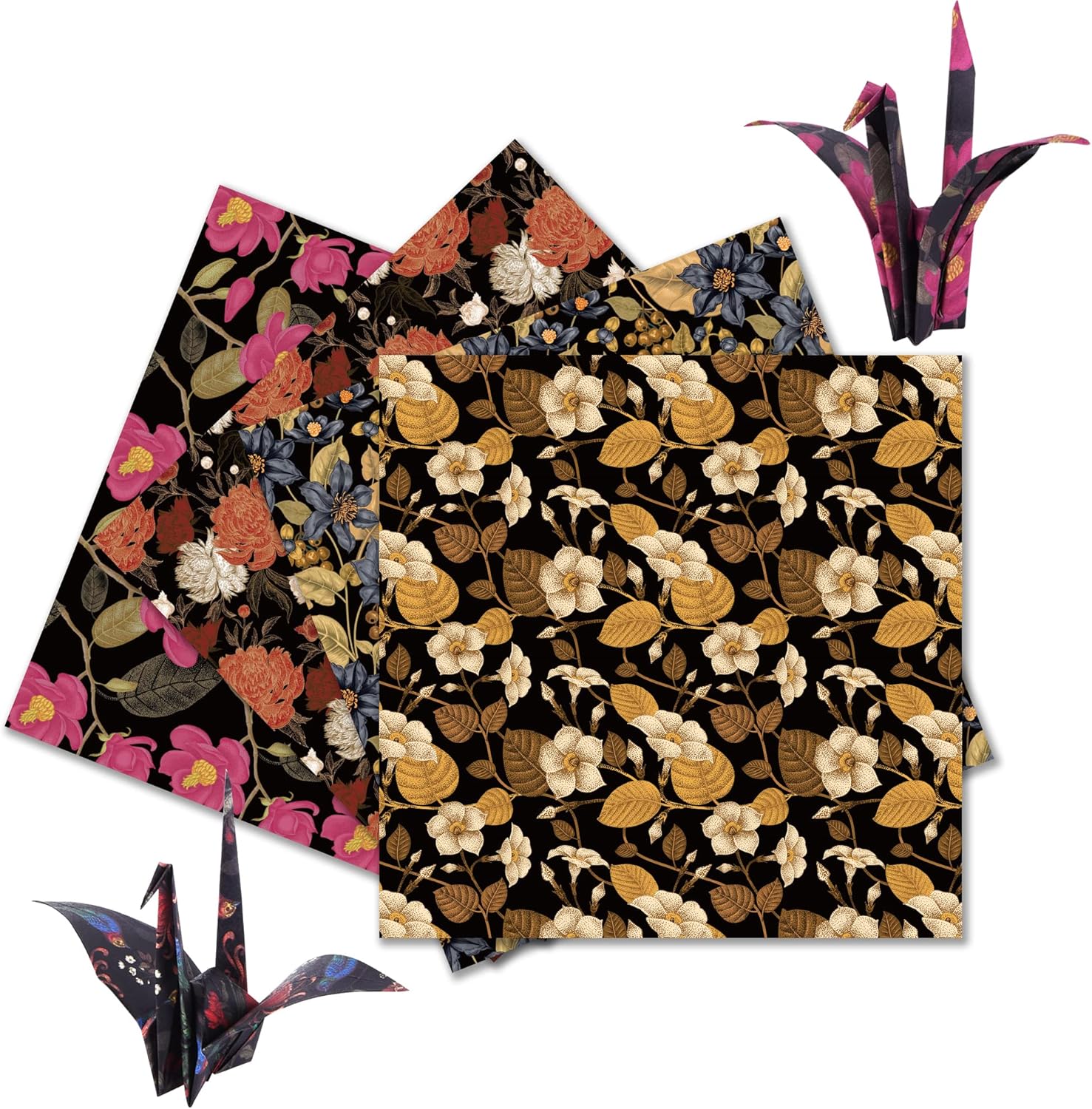 Origami Paper Kit 50 Sheets 6 Inch Square Double Sided Color 10 Vivid Colors for Hand Crafts Origami Paper Arts Creativity. Retro Style - Crafty Corner