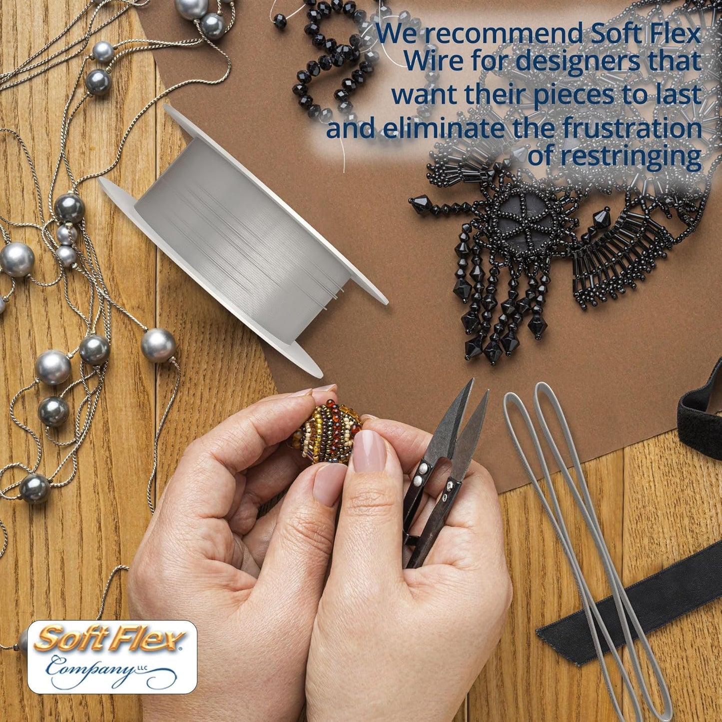 Soft Flex 49 Strand Beading Wire - Heavy 0.24 Diameter - 10 Feet Nylon Design Wire - Crafty Corner