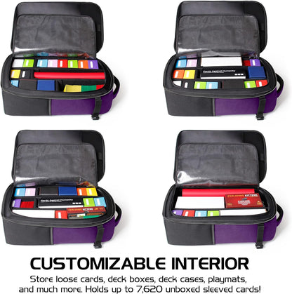 ENHANCE MTG Backpack TCG Card Storage - TCG Backpack for Deck Boxes, Sleeved Cards, Playmats, MTG Accessories