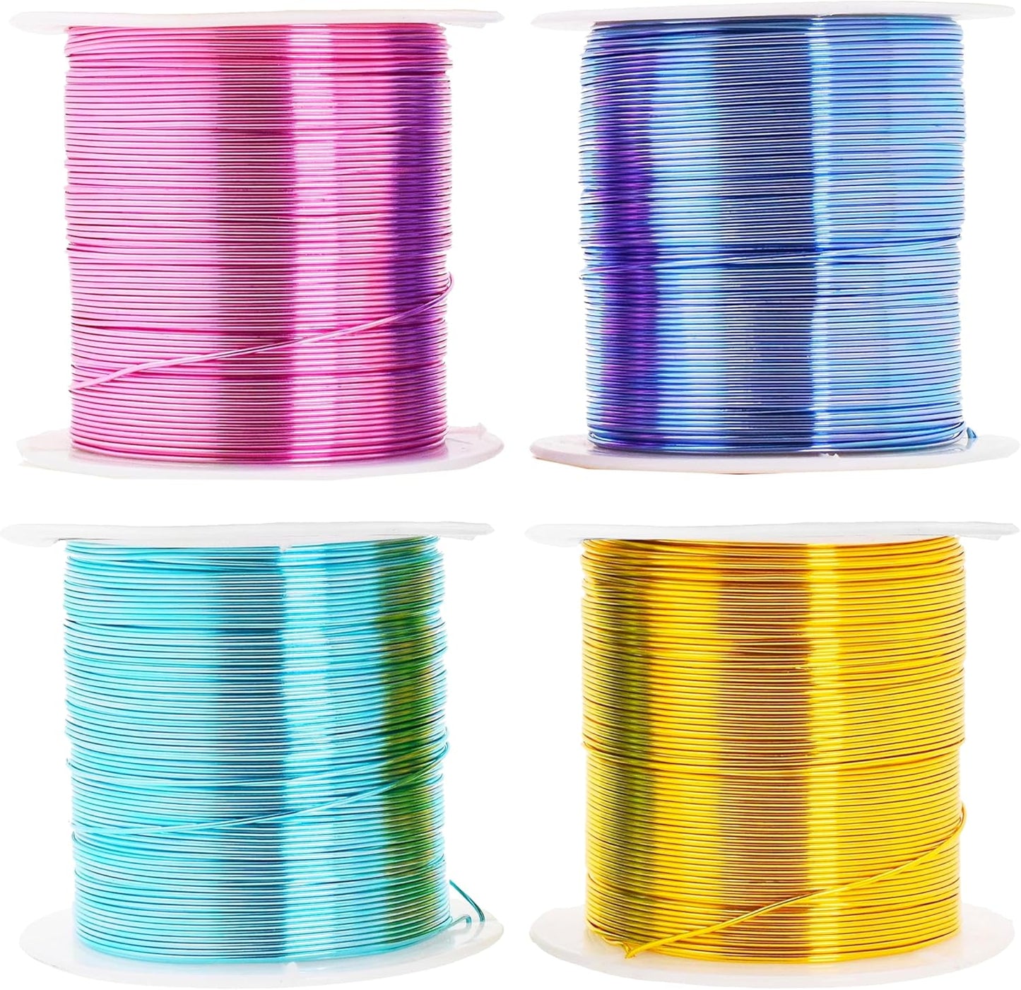 Mandala Crafts 20 Gauge Anodized Aluminum Craft Wire for Jewelry Making - 400 FT Colored Flexible Pastel Wire - Bendable for Bonsai Armature Crafting Sculpting - Crafty Corner