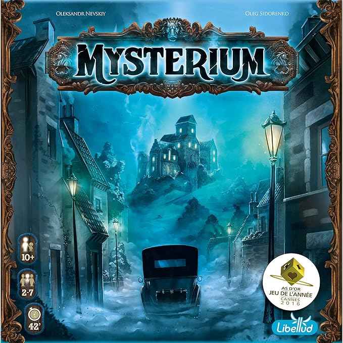 Asmodee Mysterium Board Game - Enigmatic Cooperative Mystery Game with Ghostly Intrigue, Family Fun for Kids & Adults, Ages 10+, 2-7 Players, 42 Minute Playtime