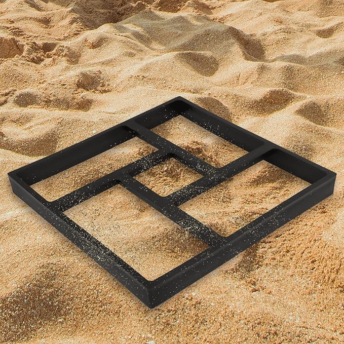 DIY Kits 1pc Paver, Forms Stepping Manually Moulds, Garden, Paver Floor Paving Plastic Reusable Lawn, Walkway, for Molds Moldings Mode Lawn Brick Cement DIY Stepping Stone Kit