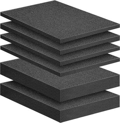 DECOHS 6 Pcs Pick Apart Foam Inserts- 2 Size Pick and Pluck Foam Sheets- Pluck Pre Cubed Foam Pads for Toolbox Game Box Cases Camera Storage Drawer - Crafty Corner