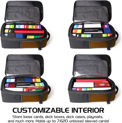 ENHANCE MTG Backpack TCG Card Storage - TCG Backpack for Deck Boxes, Sleeved Cards, Playmats, MTG Accessories