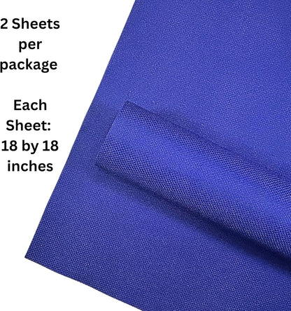2 Sheets of Royal Blue 14 Count Aida Cloth – 18 x 18 Inch Pre-Cut Fabric Squares – Cross Stitch Fabric – 100% Cotton – Ideal for Needlework & Embroidery – The Knotty Unicorn