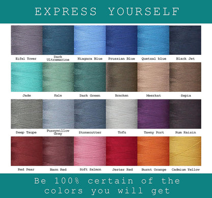 BlesSew Sewing Thread - 24 Spools of Polyester Thread for Sewing Machine for Beginners, Hand Stitching & Quilting - 1000 yds per Spool in Dark Colors
