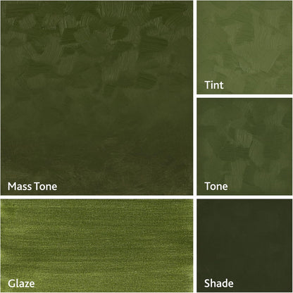 Tusc & Pine Artist Oil Paint - Wellington Vert Noir, 40 ml, Non-Yellowing, Rich & Creamy Consistency, Maximum Pigment Load, Small Batch Milled Oil Paints Made in The USA for Professional Artists