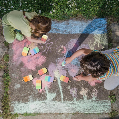 36 Pcs Ice Cream Sidewalk Chalk Set Multicolor Chalk Party Favors Bulk Washable Safe Outdoor Chalk for Kids Adults Fun Summer Playground Outdoor Activities Painting on Chalkboard Blackboard
