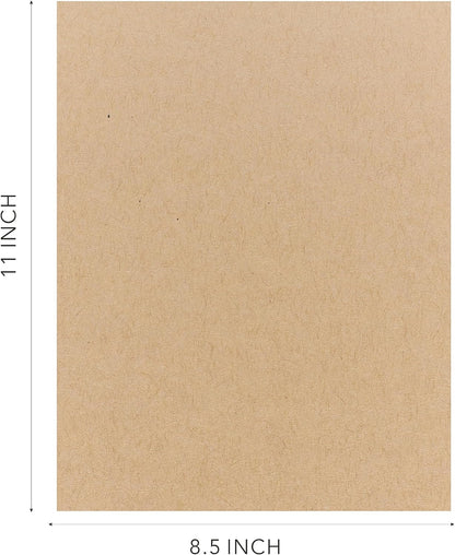 Kraft Cardstock Thick Paper 50 Sheets, 8.5" x 11" Heavyweight 92lb Cover Card Stock for Crafts and DIY Cards Making