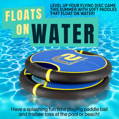 Fun Bouncy Paddle & Stringy Ball Toss & Catch Game - Easy to Use for Kids All Ages - Soft Foam Design for Safe Play Indoors or Outdoors - Also Works as Flying Disc - Great Gift Idea for Boys & Girls