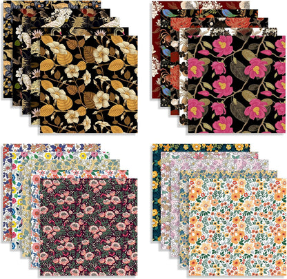 Origami Paper Kit 100 Sheets 6 Inch Square Double Sided Color 20 Vivid Colors for Hand Crafts Origami Paper Arts Creativity.Luxuriant Flowers - Crafty Corner
