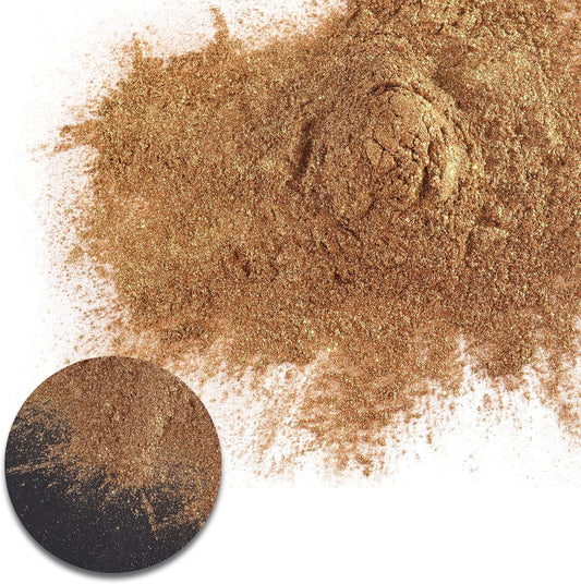 Ceya Chameleon Mica Powder, 1.8oz/ 50g Peach Sunset Chrome Nail Powder, Cosmetic Grade Pearlescent Effect Color Shift Pigment for Epoxy Resin, Makeup, Nail Polish, Soap Dye, Candle Making, Craft