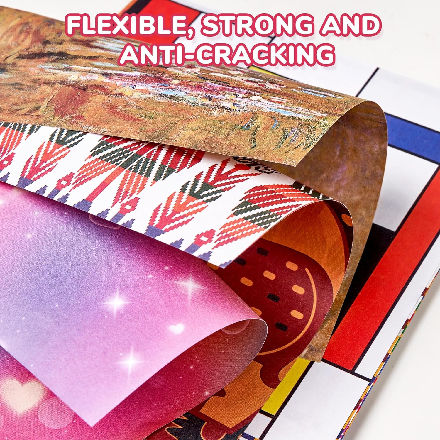 Origami Paper 6x6 Inches, 50 Sheets, Vintage Masterpiece & Impressionist Art, Mondrian Neo-Plasticism & Matisse - Fauvism,Double-Sided Folding Paper for Adult,Kids, Ideal for Scrapbooking, DIY Craft - Crafty Corner