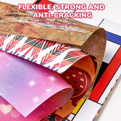Ethnic Patterns Origami Paper - 50 Sheets 6x6 Inches - Double-Sided Traditional Cultural Art Colored Folding Paper for Adults, Artists & Kids - Ideal for Scrapbooking, Card Making and DIY Crafts - Crafty Corner