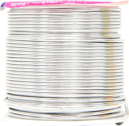 Mandala Crafts 16 Gauge Anodized Aluminum Craft Wire for Jewelry Making – 390 FT Colored Flexible Silver Black Wire - Bendable for Bonsai Armature Crafting Sculpting - Crafty Corner