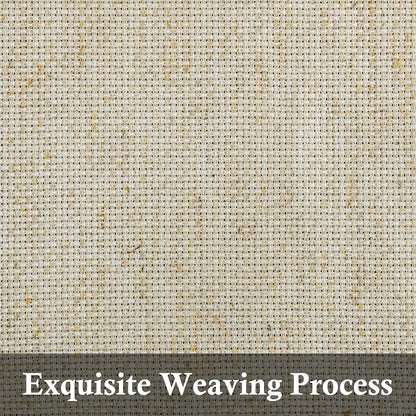 Aida Cloth Big Size 14 Count, Natural Oatmeal Cross Stitch Fabric, 60 inch by 36 inch (60 inch by 1 Yard)