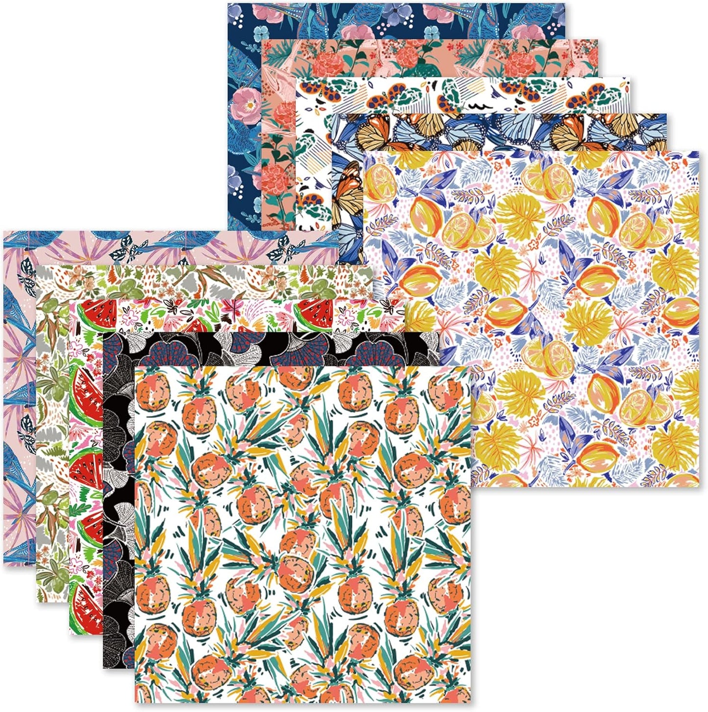 Origami Paper Kit 50 Sheets 6 Inch Square Double Sided Color 10 Vivid Colors for Hand Crafts Origami Paper Arts Creativity.Flowers and Birds - Crafty Corner