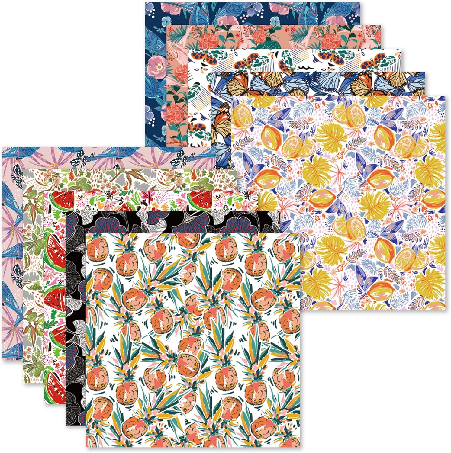 Origami Paper Kit 50 Sheets 6 Inch Square Double Sided Color 10 Vivid Colors for Hand Crafts Origami Paper Arts Creativity.Flowers and Birds - Crafty Corner