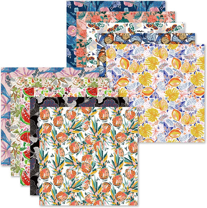 Origami Paper Kit 50 Sheets 6 Inch Square Double Sided Color 10 Vivid Colors for Hand Crafts Origami Paper Arts Creativity.Flowers and Birds - Crafty Corner