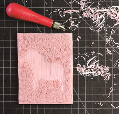 Speedball Speedy Carve Block, 6 x 12 in, Pink