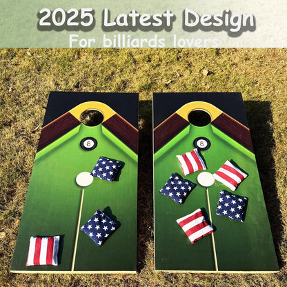 4×2FT Cornhole Board Set,Wooden Corn Hole Games for Adults Bean Bag Toss Game Set, with Corn Hole Bags Set 8,2 Cornhole Boards and a Carrying Case for Wedding/Party/Outdoor/Hiking/Yard