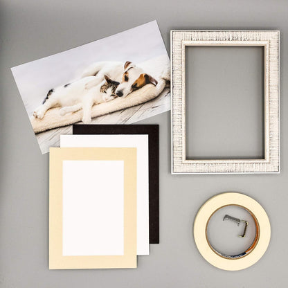 11x14 Mat for 8.5x11 Photo - Precut Tan Picture Matboard for Frames Measuring 11 x 14 Inches - Bevel Cut to Display Art 8.5 x 11 Inches - Acid Free Pack of 25 MATS with Backing Boards & Clear Bags