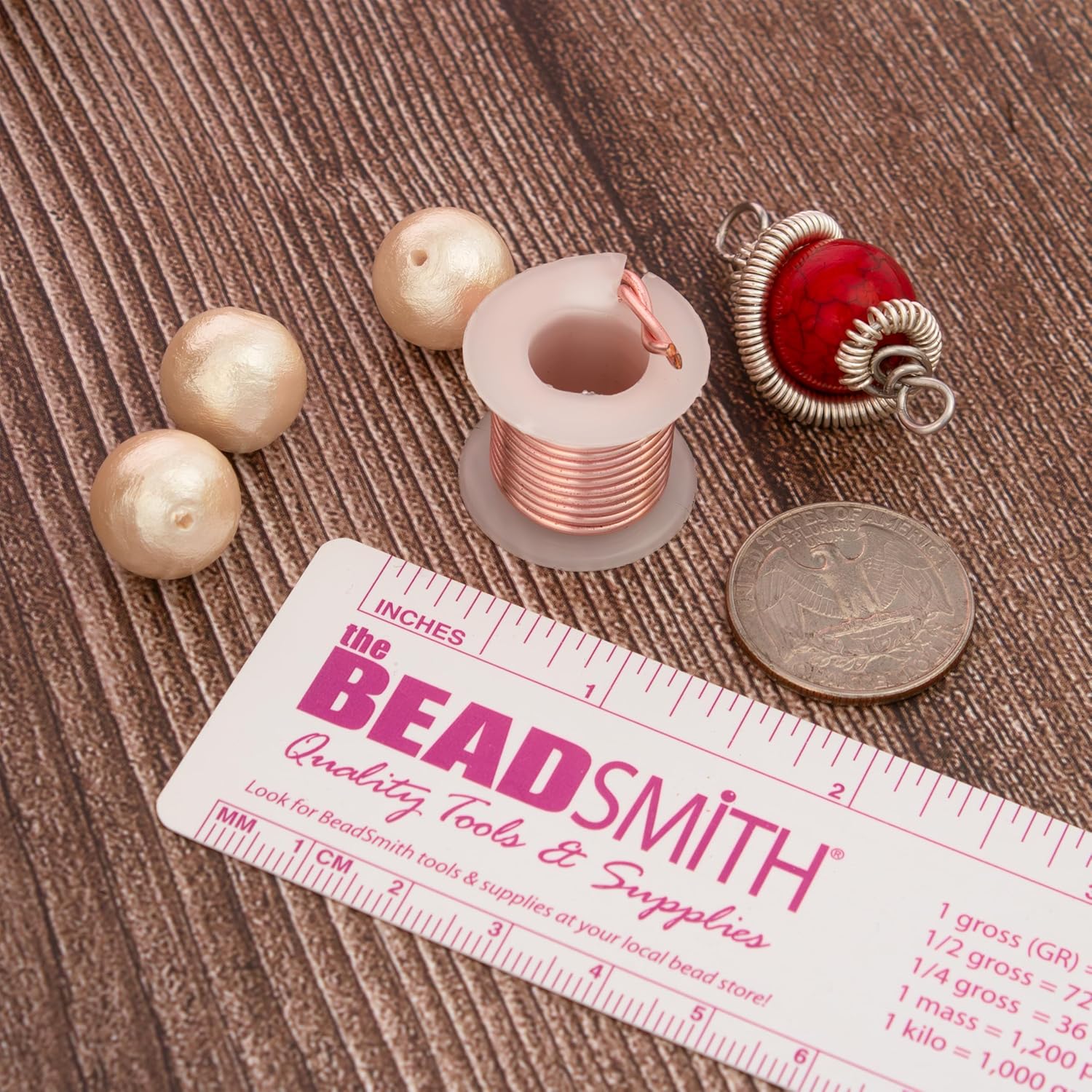 The Beadsmith Craft Wire Assortment - Tarnish-Resistant Copper Wire for Jewelry Making, 6-Pack, 0.75-Inch Mini Spools, 1 Yd Each, 16-Gauge, Assorted Colors, Medium Temper - Crafty Corner