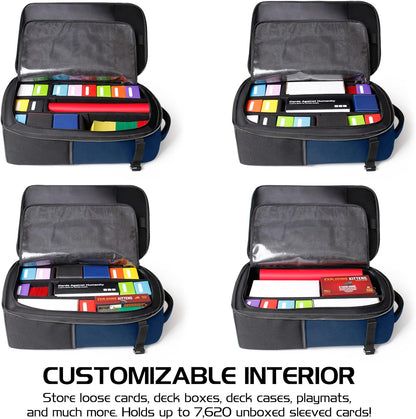 ENHANCE MTG Backpack TCG Card Storage - TCG Backpack for Deck Boxes, Sleeved Cards, Playmats, MTG Accessories